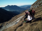 Dal Rif. Capanna 2000 al Passo di Valmora in Cima Camplano e Cima Valmora il 27 novembre 2011